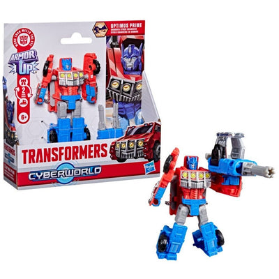 TRANSFORMERS CYBERWORLD ARMOURED CYBER CHANGERS - OPTIMUS PRIME - Toyworld Frankston