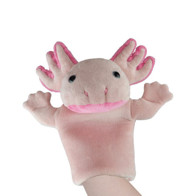 LIL FRIENDS 26CM HAND PUPPET - AXOLOTL - Toyworld Frankston