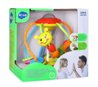 HOLA TODDLERS WORLD ACTIVITY BALL - Toyworld Frankston