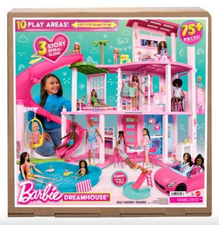 BARBIE DREAM HOUSE - POOL PARTY DOLL HOUSE 75 PIECES - Toyworld Frankston