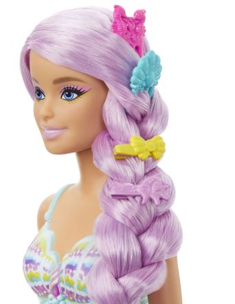 BARBIE FASHION DOLL - BLONDE MERMAID WITH PINK TAIL - Toyworld Frankston
