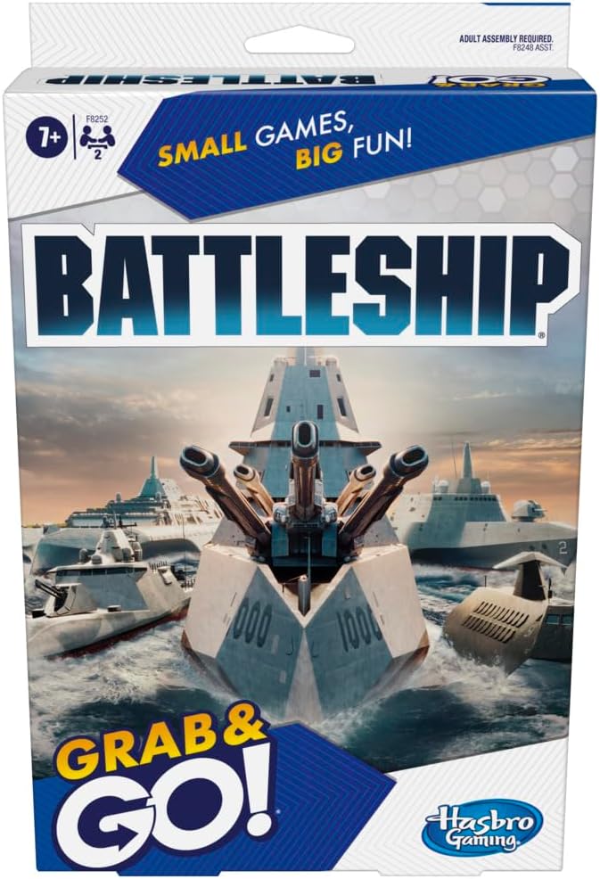 HASBRO GRAB AND GO - BATTLESHIP GAME - Toyworld Frankston