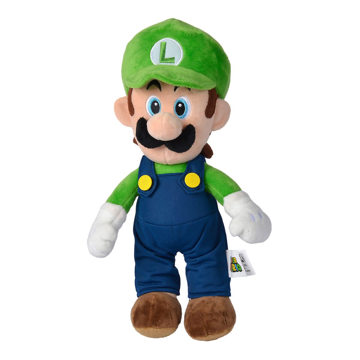 SUPER MARIO 30CM CHARACTER PLUSH - LUIGI - Toyworld Frankston