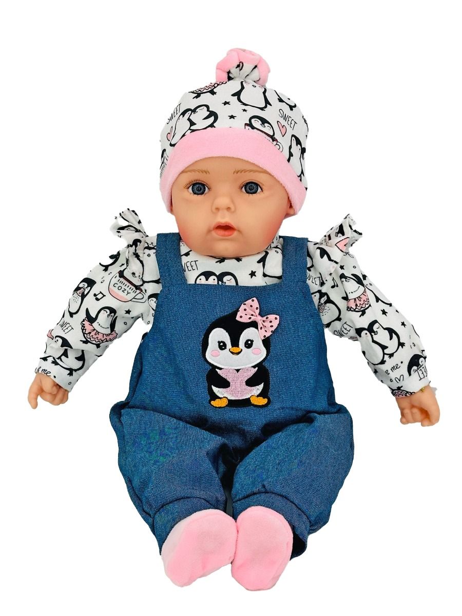 COTTON CANDY IMPORTS - BABY DOLL - PENGUIN JUMPSUIT ZOE