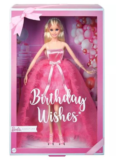 BARBIE SIGNATURE - BIRTHDAY WISHES PINK DRESS - Toyworld Frankston