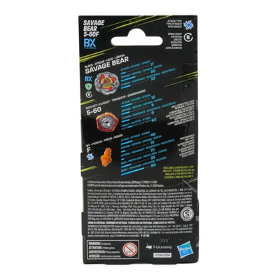 BEYBLADE X BOOSTER SINGLE - SAVAGE BEAR 5-60F