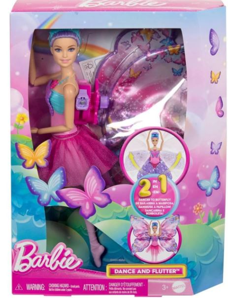 BARBIE DANCE AND FLUTTER DOLL - Toyworld Frankston