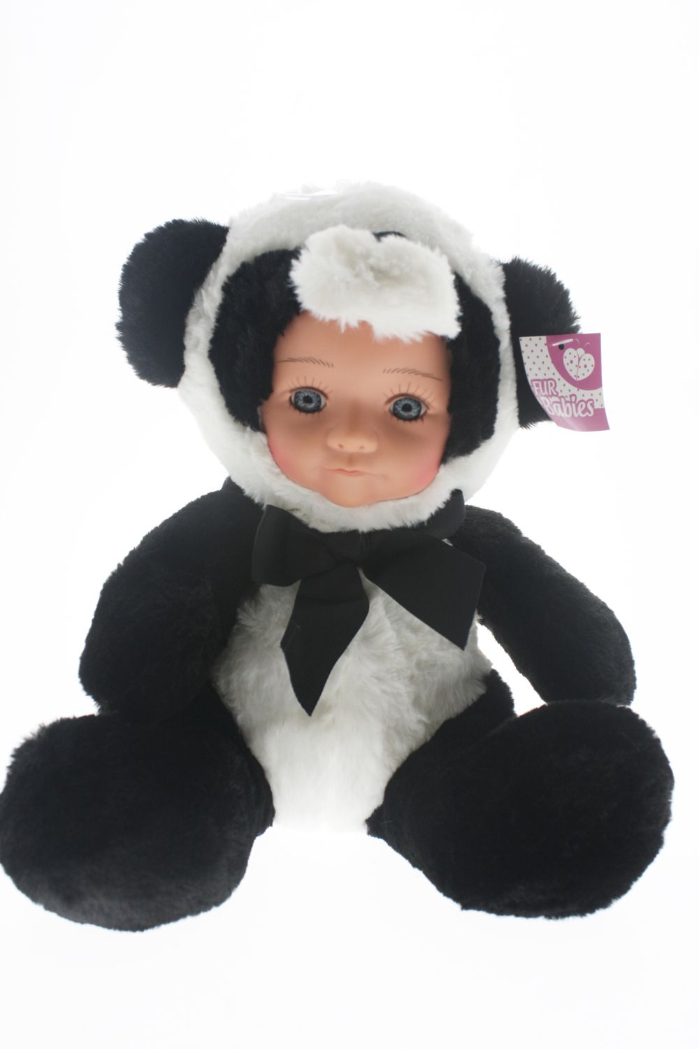 COTTON CANDY FUR BABY - PANDA BAMBOO BLACK AND WHITE