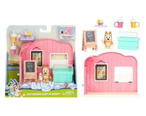 BLUEY- BLUEY ICE CREAM SHOP PLAYSET - Toyworld Frankston