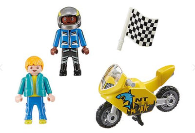 PLAYMOBIL - BOYS WITH MOTORCYCLES 70380 - Toyworld Frankston