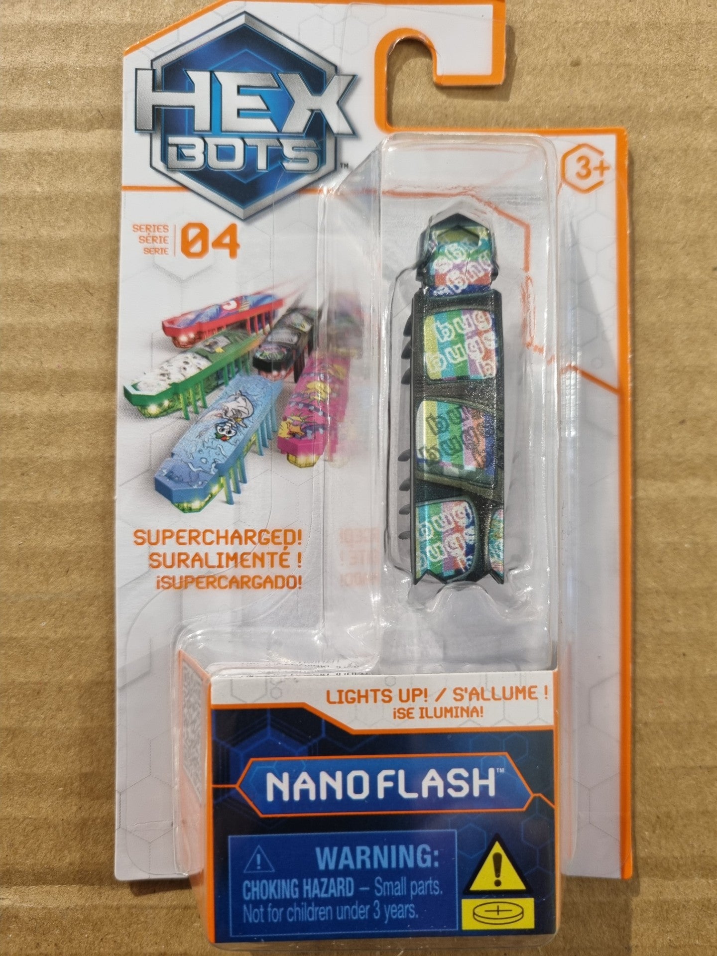 HEX BOTS - NANO FLASH SERIES 4 - BLACK RAINBOW