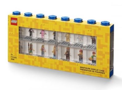 LEGO MINI FIGURE 16 SLOT DISPLAY CASE BRIGHT BLUE