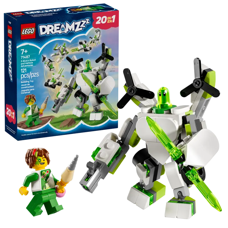 LEGO DREAMZZZ 71487 Z-BLOB'S ROBOT AND VEHICLE ADVENTURES