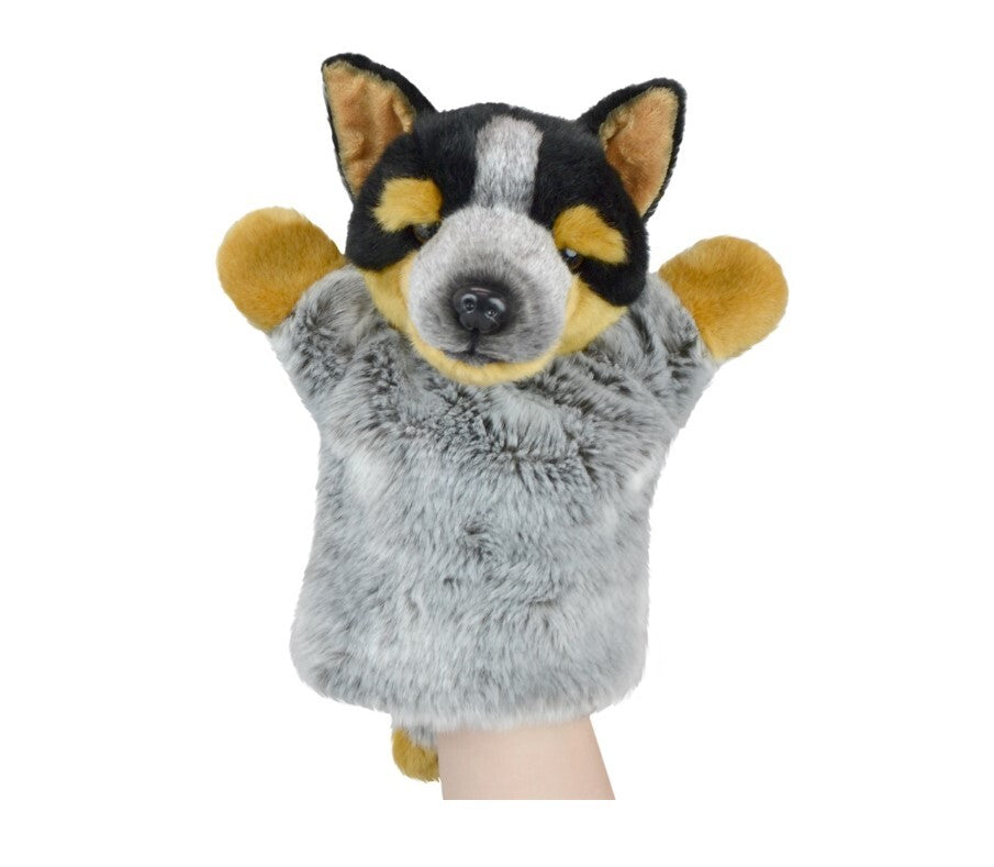 LIL FRIENDS 26CM HAND PUPPET - BLUE HEELER