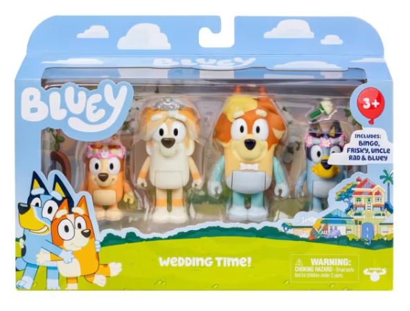 BLUEY AND FAMILY -WEDDING TIME FIGURE PACK - Toyworld Frankston