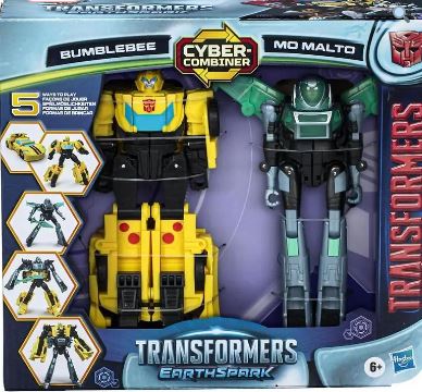 TRANSFORMERS EARTHSPARK - BUMBLEBEE AND MO MALTO CYBER COMBINER - Toyworld Frankston