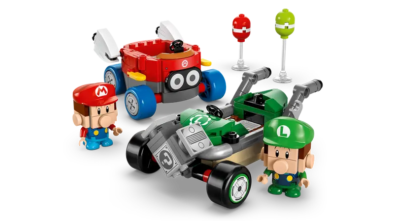 LEGO 72034 SUPER MARIO MARIO KART – BABY MARIO VS. BABY LUIGI