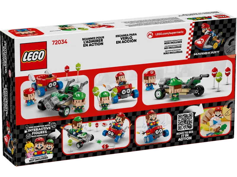 LEGO 72034 SUPER MARIO MARIO KART – BABY MARIO VS. BABY LUIGI