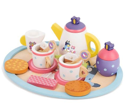 BLUEY - WOODEN TEA PARTY SET - Toyworld Frankston