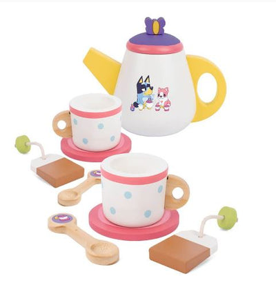 BLUEY - WOODEN TEA PARTY SET - Toyworld Frankston