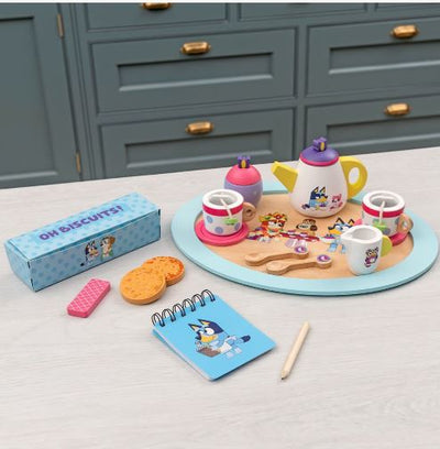 BLUEY - WOODEN TEA PARTY SET - Toyworld Frankston