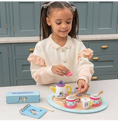 BLUEY - WOODEN TEA PARTY SET - Toyworld Frankston
