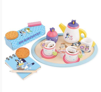BLUEY - WOODEN TEA PARTY SET - Toyworld Frankston
