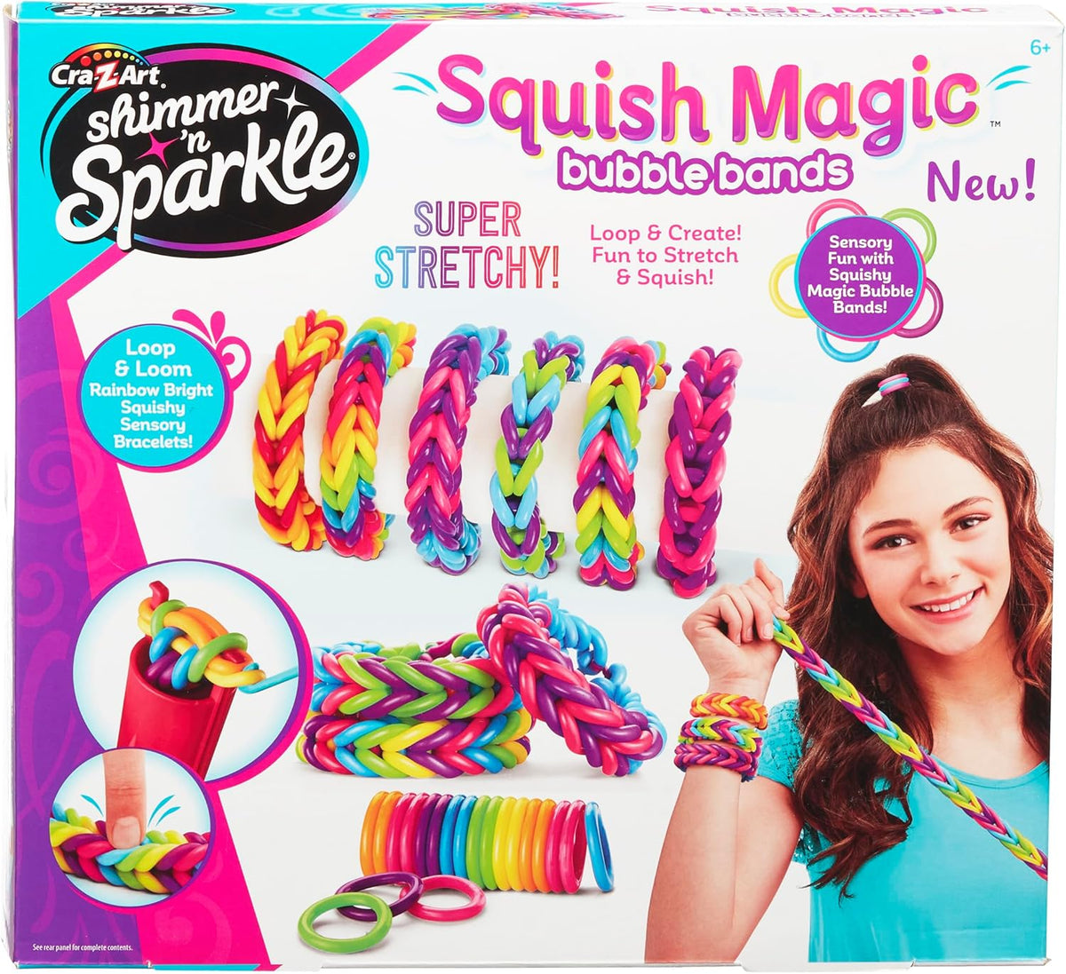 SHIMMER N SPARKLE SQUISH MAGIC BUBBLE BANDS - Toyworld Frankston