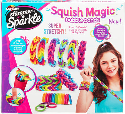 SHIMMER N SPARKLE SQUISH MAGIC BUBBLE BANDS - Toyworld Frankston