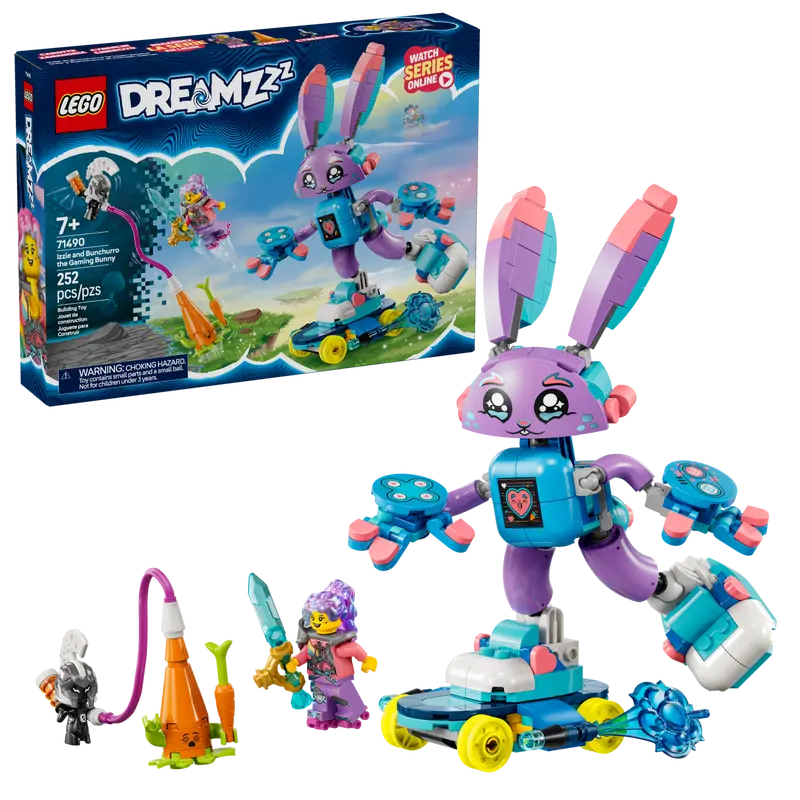 LEGO DREAMZZZ 71490 IZZIE AND BUNCHURRO THE GAMING BUNNY - Toyworld Frankston