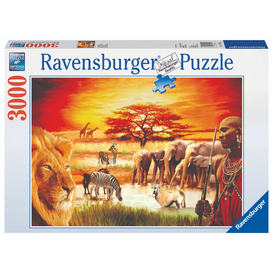 RAVENSBURGER - SAVANNAH MASAI 3000 PIECE PUZZLE - Toyworld Frankston