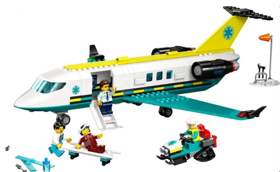 LEGO 60465 CITY - EMERGENCY AIR AMBULANCE AIRPLANE - Toyworld Frankston