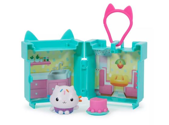 GABBY'S DOLLHOUSE CLIP ON PLAYSET ASST- 'CAKEY CAT' BLUE