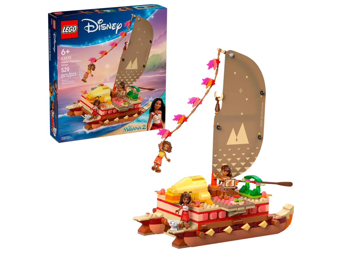 LEGO DISNEY 43270 MOANA 2 MOANA'S ADVENTURE CANOE