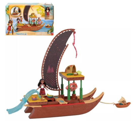 DISNEY MOANA 2 - MOANA'S ADVENTURE CANOE 10 PIECES