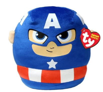 TY SQUISHY BEANIES - MARVEL CAPTAIN AMERICA 35CM PLUSH - Toyworld Frankston
