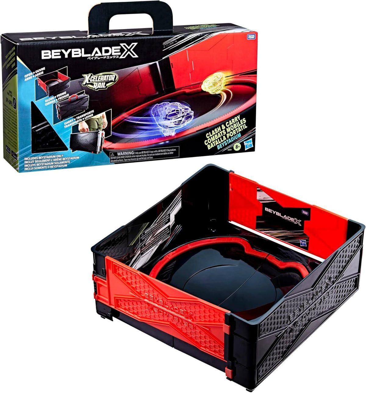 BEYBLADE X CLASH AND CARRY COMBAT MOBILE BEYSTADIUM - Toyworld Frankston
