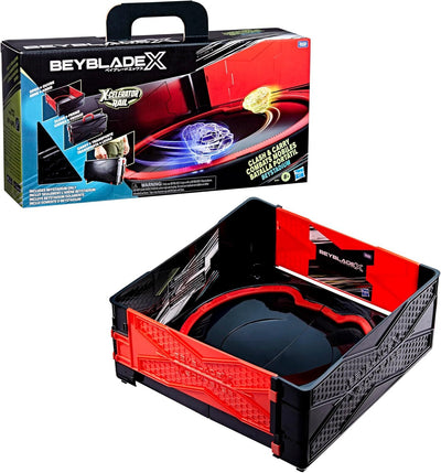 BEYBLADE X CLASH AND CARRY COMBAT MOBILE BEYSTADIUM - Toyworld Frankston