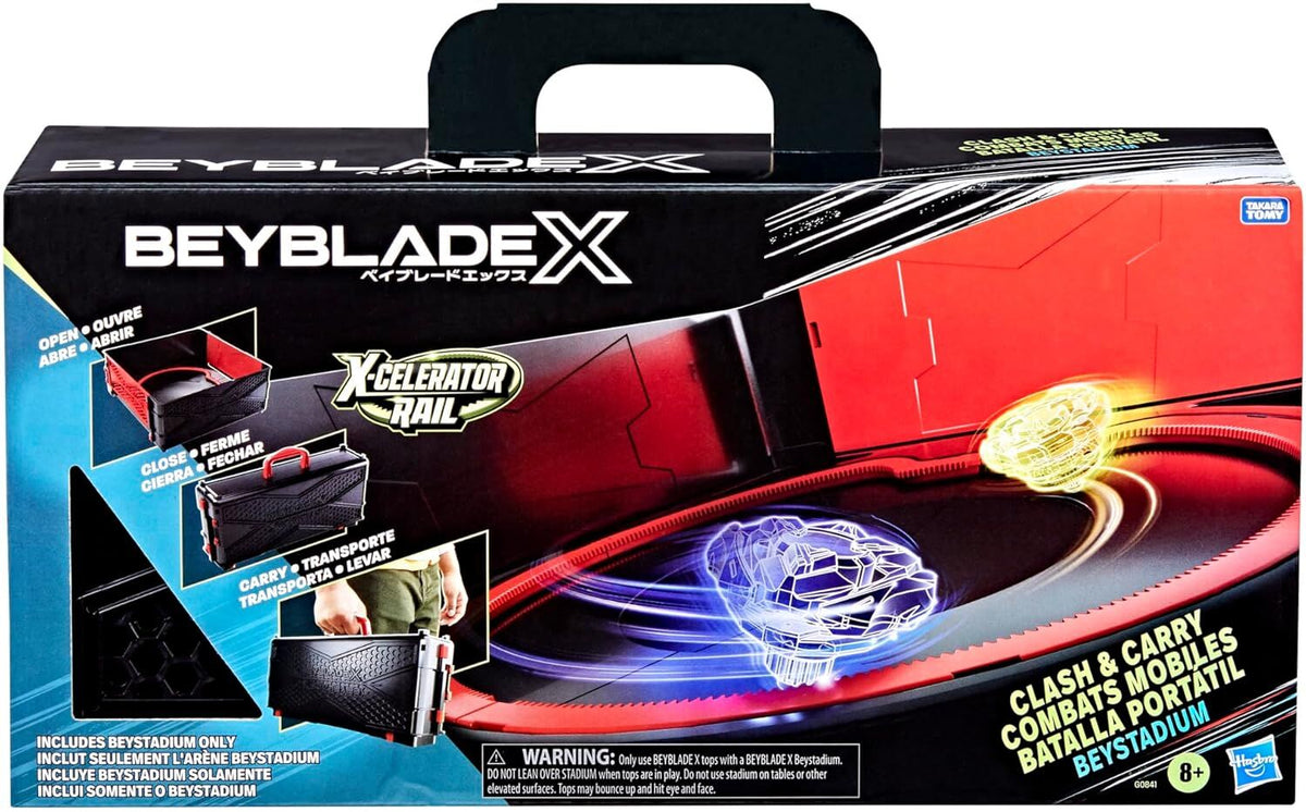 BEYBLADE X CLASH AND CARRY COMBAT MOBILE BEYSTADIUM - Toyworld Frankston
