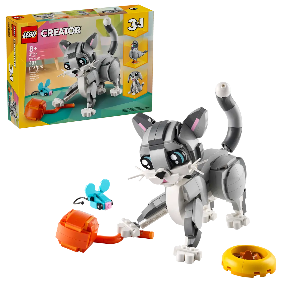 LEGO CREATOR 31163 PLAYFUL CAT 3 IN 1