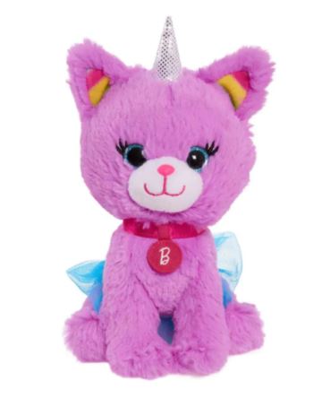 BARBIE BEAN PET PLUSH -  7 INCH UNICORN KITTY - Toyworld Frankston