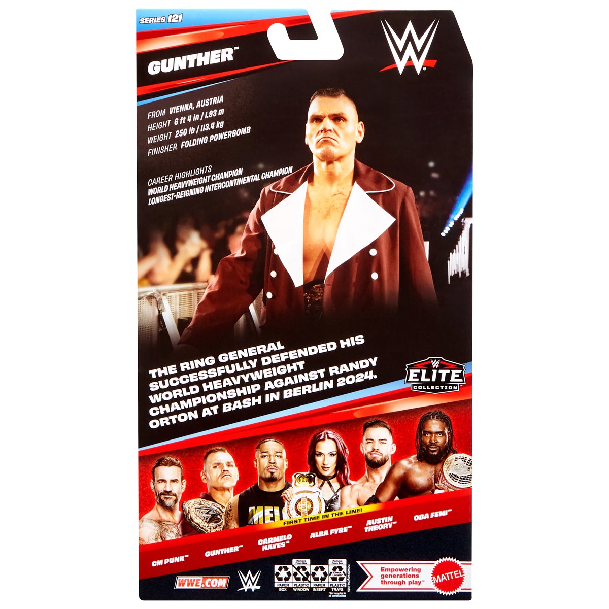 WWE ELITE COLLECTION SERIES 121 - GUNTHER