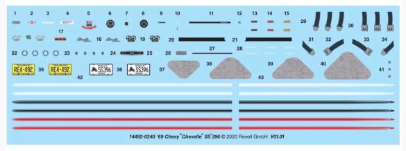 REVELL '69 CHEVELL SS 396 1:35 - Toyworld Frankston