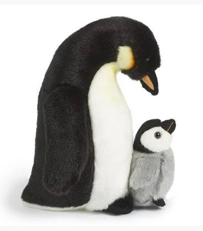 LIVING NATURE - PENGUIN WITH CHICK LARGE PLUSH