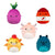 SQUISHMALLOWS MICROMALLOWS 2.5 INCH PLUSH 5 PACK - DIERIC, CYRIL, AZIZBEK, ILLIA, HOWLAND - Toyworld Frankston