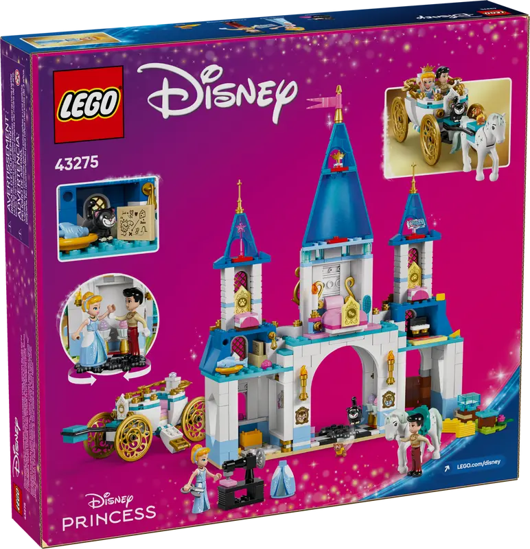 LEGO DISNEY 43275 CINDERELLA'S CASTLE AND HORSE CARRIAGE