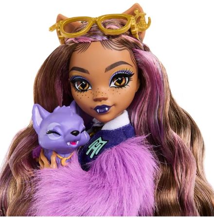 MONSTER HIGH - CLAWDEEN WOLF WITH PET AND ACCESSORIES