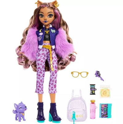 MONSTER HIGH - CLAWDEEN WOLF WITH PET AND ACCESSORIES