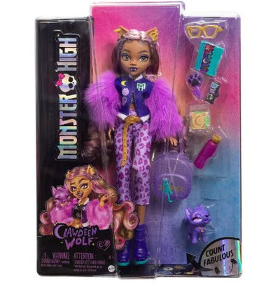 MONSTER HIGH - CLAWDEEN WOLF WITH PET AND ACCESSORIES