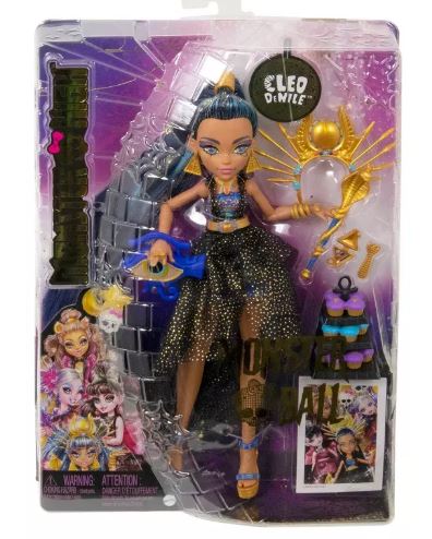 MONSTER HIGH CLEO DE NILE IN  MONSTER BALL PARTY DRESS - Toyworld Frankston